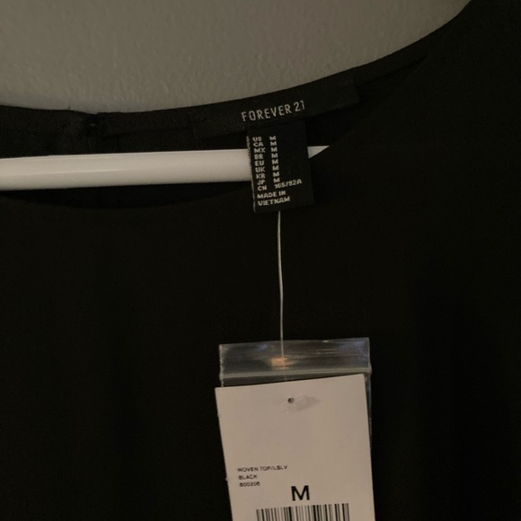 NWT Forever 21 Sheer Long Sleeve Top - Picture 4 of 4